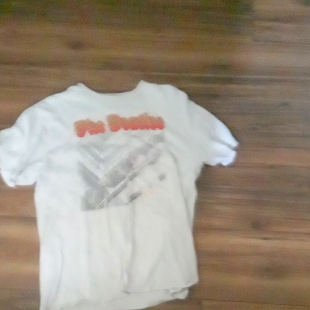 Junk Food Clothing White Tee with Red and Blue Accents